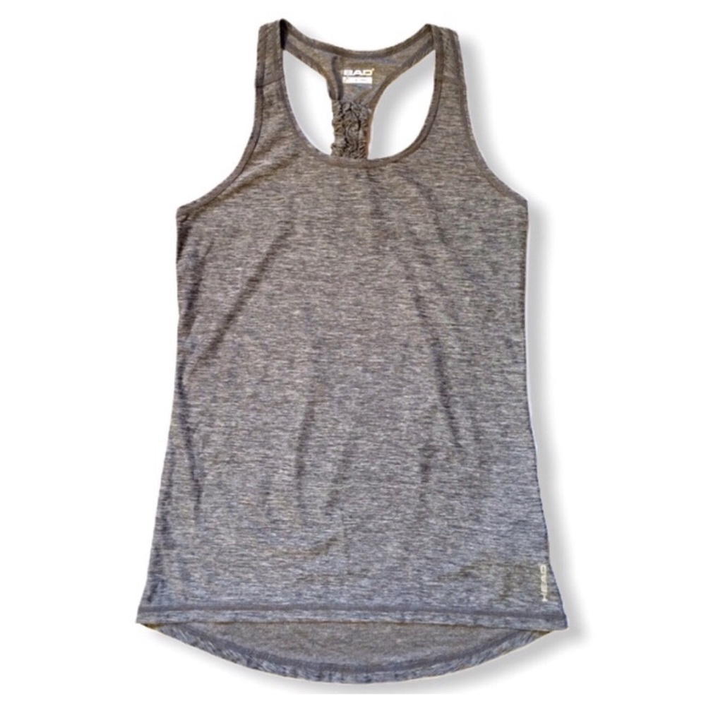 Head Grey Racerback Hi-Lo Tank Top